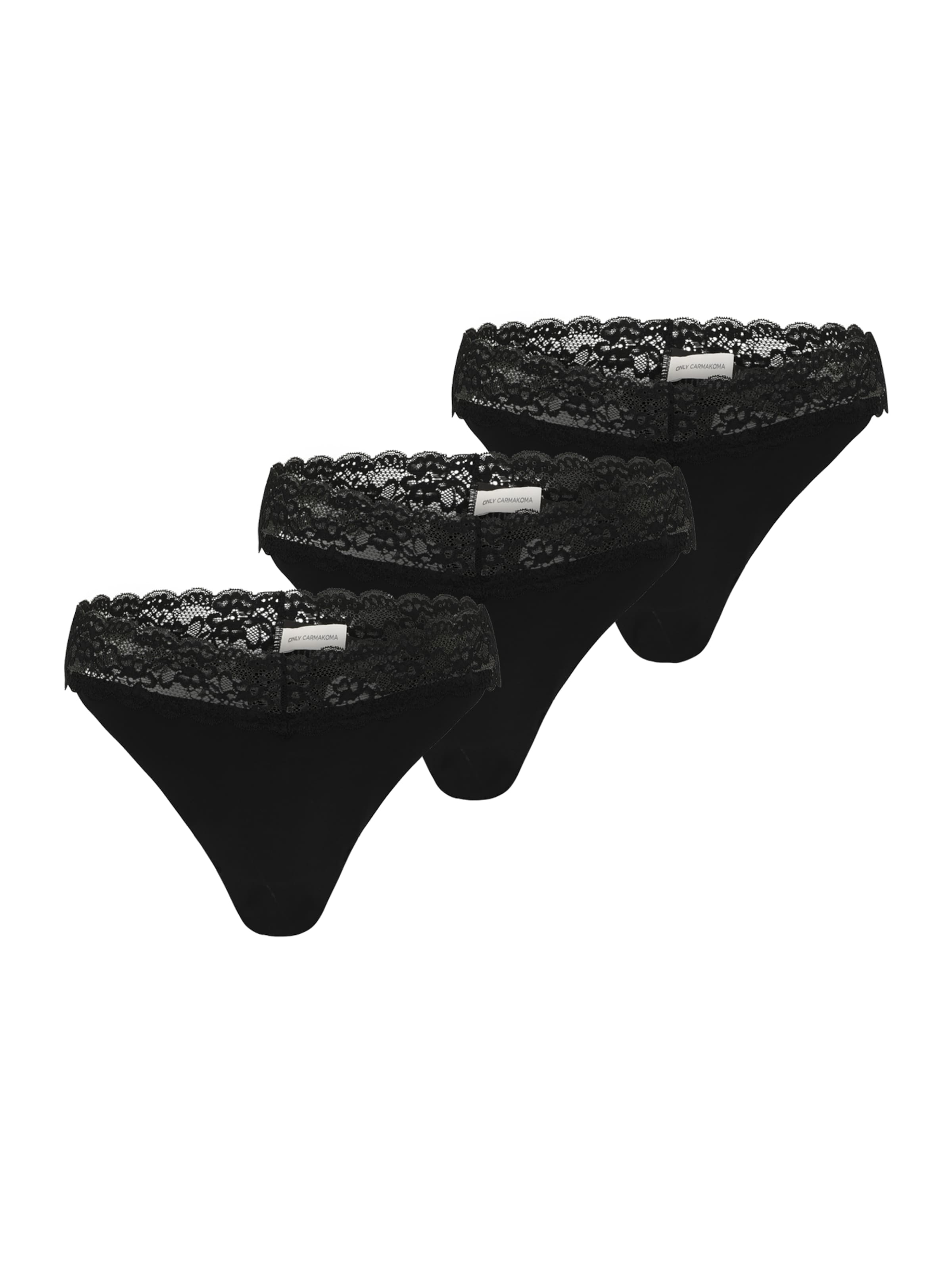 ONLY Carmakoma Stringit 'CARCHLOE' värissä musta: etupuoli