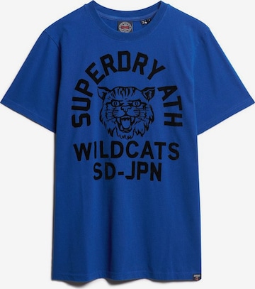 Superdry T-Shirt 'Track & Field Athletic' in Blau: predná strana