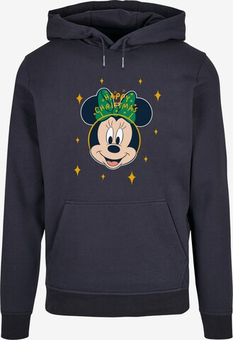 ABSOLUTE CULT Sweatshirt 'Minnie Mouse - Happy Christmas' in Blauw: voorkant