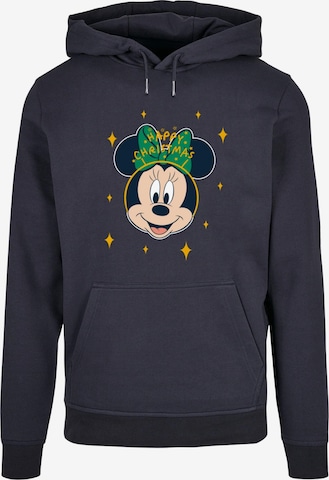 ABSOLUTE CULT Sweatshirt 'Minnie Mouse - Happy Christmas' in Blauw: voorkant