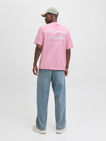 JACK & JONES Футболка 'JORNORREBRO' в Ярко-розовый