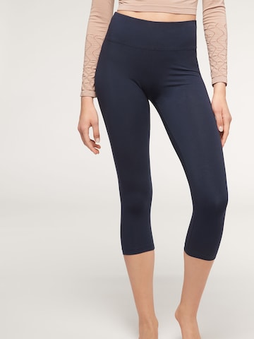 CALZEDONIA Skinny Leggings in Blue: front