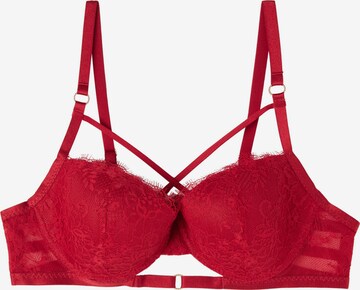 INTIMISSIMI Balconette Bra 'SOFIA' in Red: front