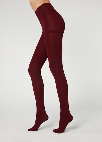 CALZEDONIA Tights 'thermo' in Red: front