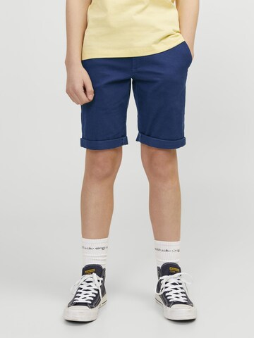 Jack & Jones Junior Regular Pants 'JPSTDavid' in Blue: front