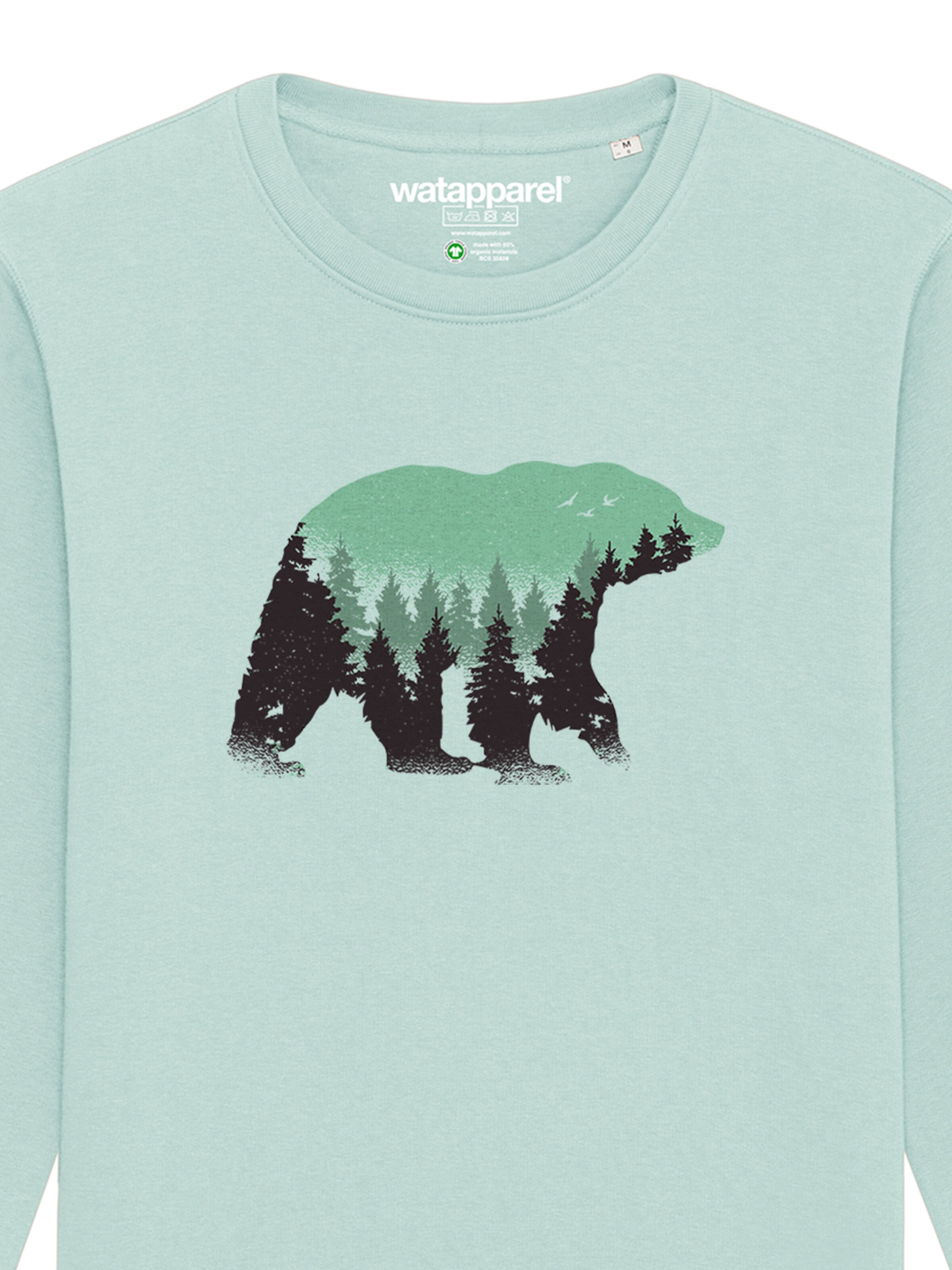 Sweat-shirt ' Waldbär ' Watapparel en bleu