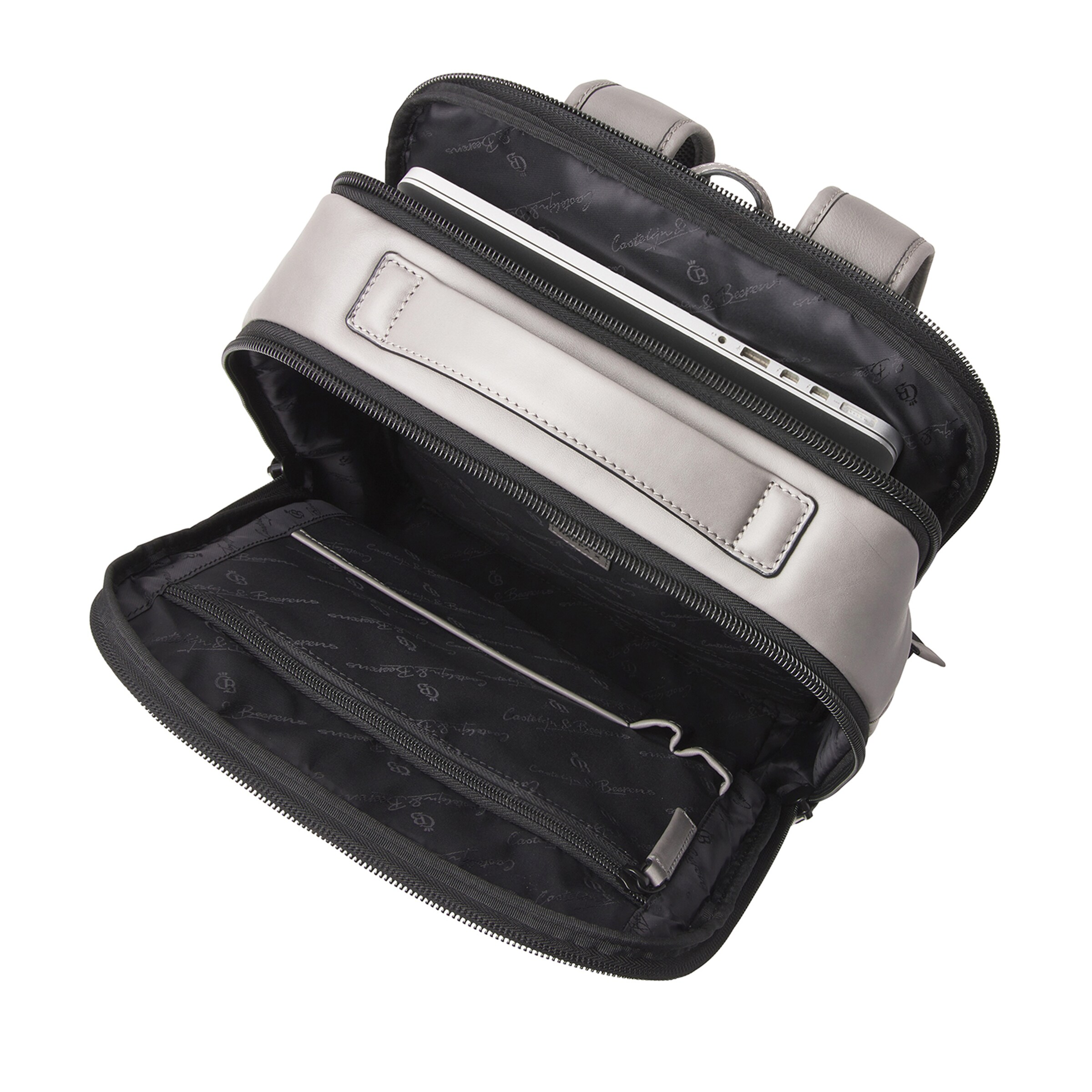 Borsa per laptop 'Nappa X Victor' di Castelijn & Beerens in grigio