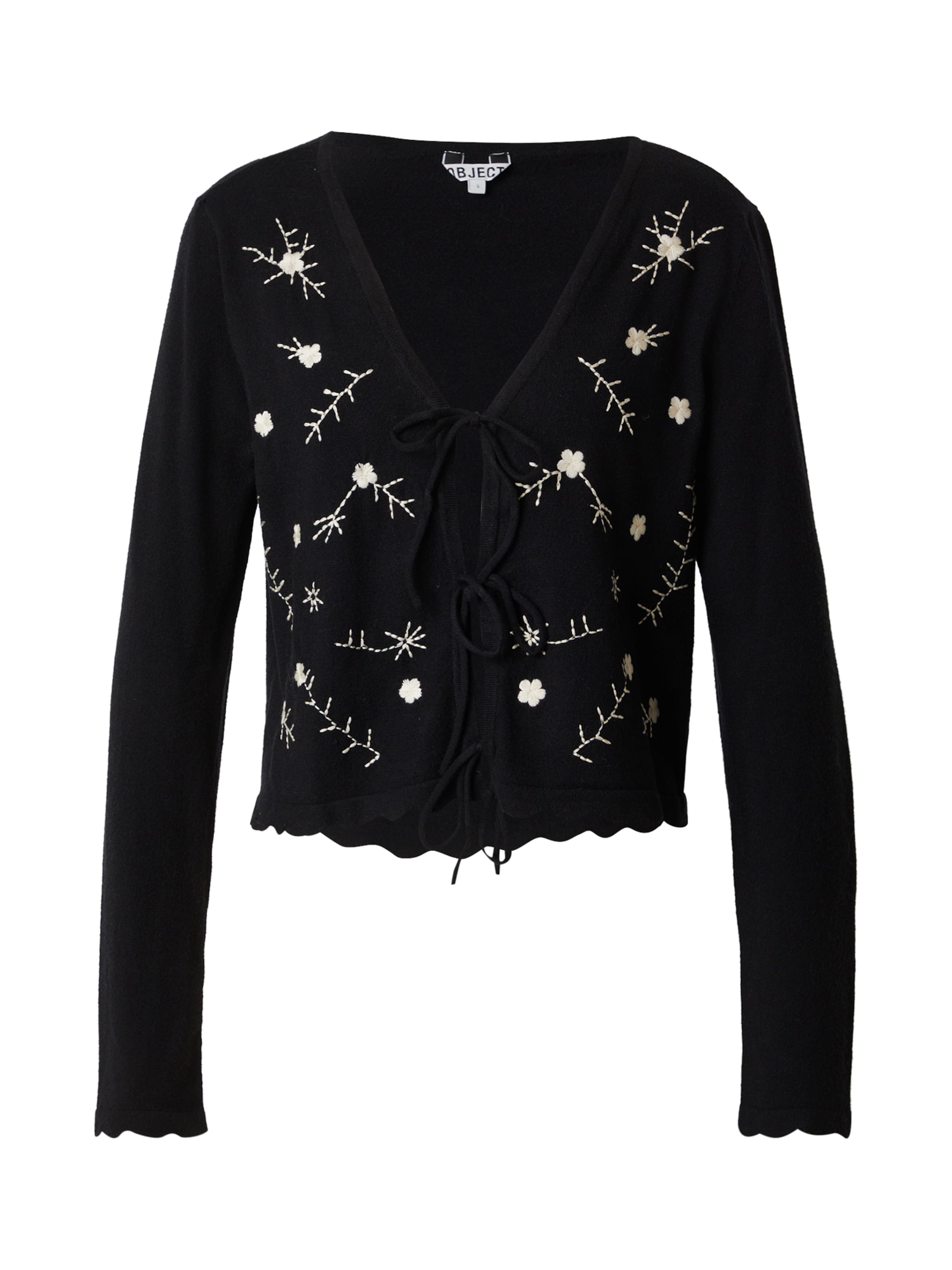 OBJECT - Cárdigan 'OBJTHESS' en negro: frente