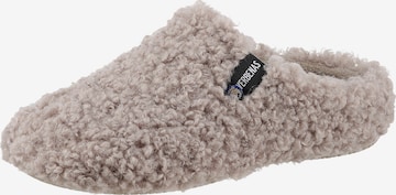 VERBENAS Hausschuh in Grau: Vorderseite