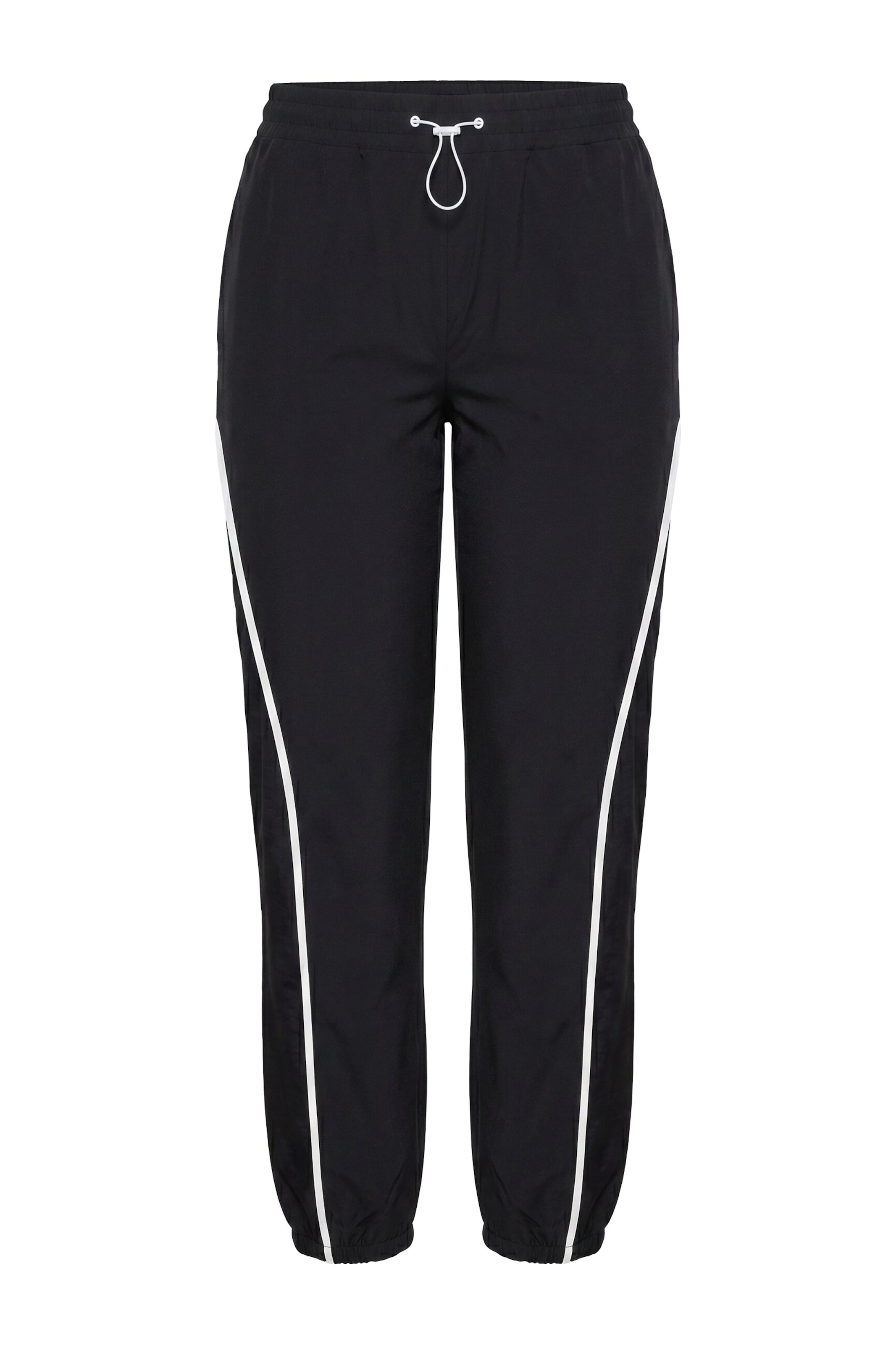 Ulla Popken Loosefit Broek in Zwart: voorkant