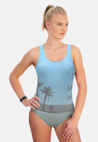 BECO the world of aquasports Swimsuit 'Sea Sand Sun' in Blue: front
