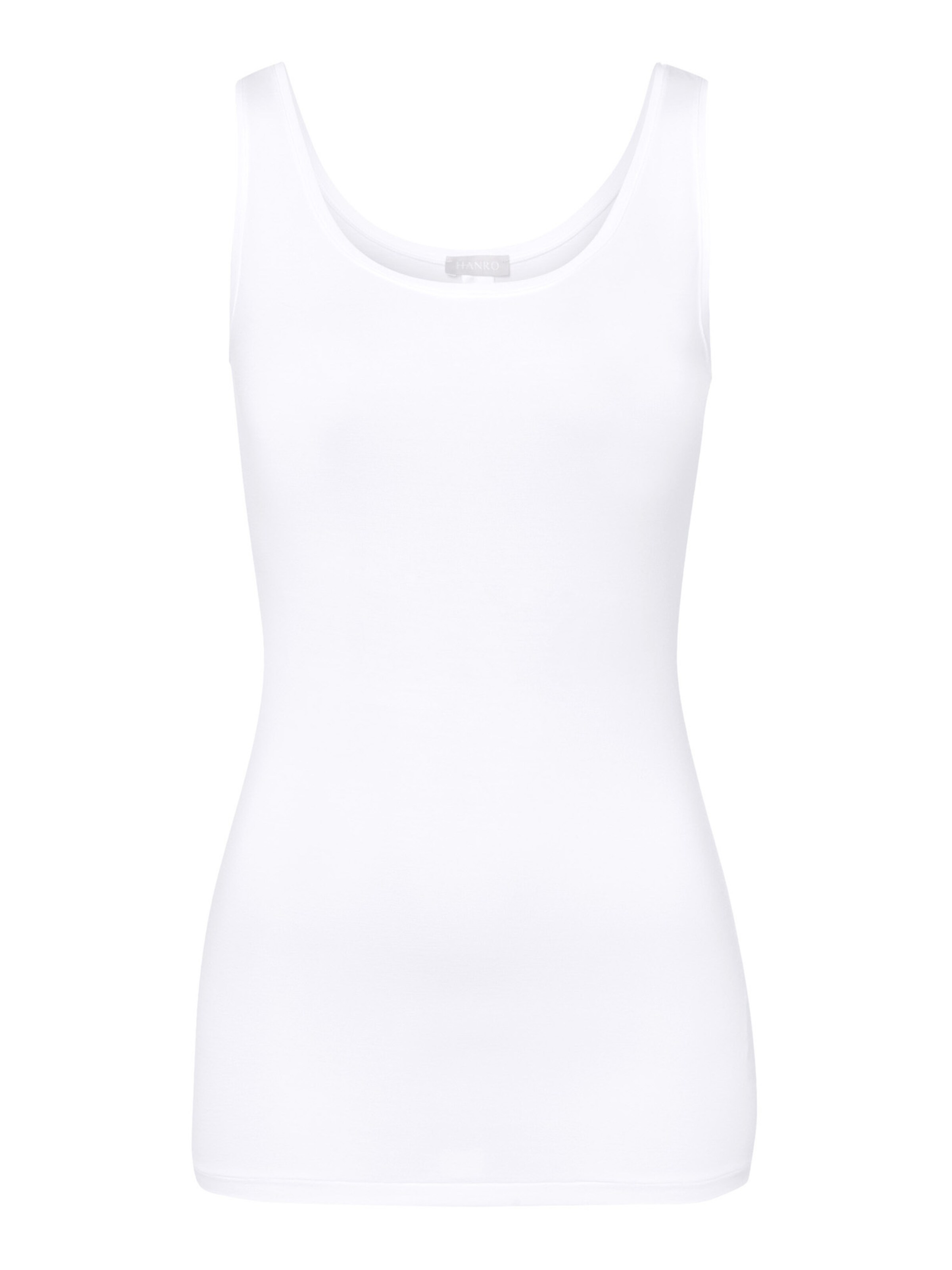 Hanro Tanktop ' Soft Touch ' in Weiß: Vorderseite