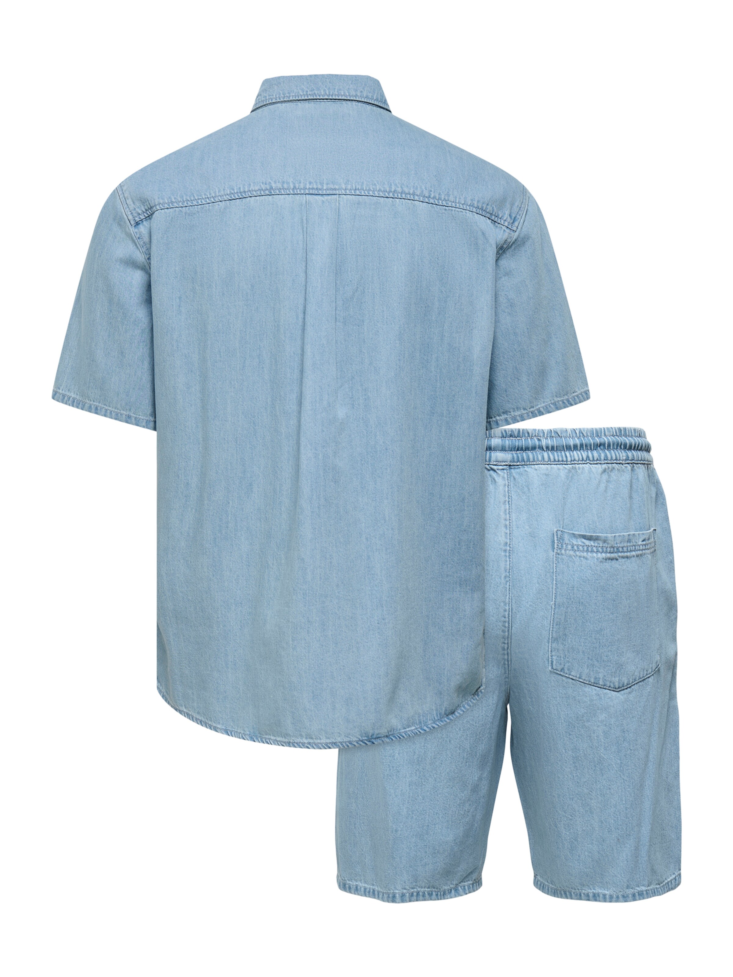 Only & Sons Regular fit Button Up Shirt 'ONSORSON' in Blue