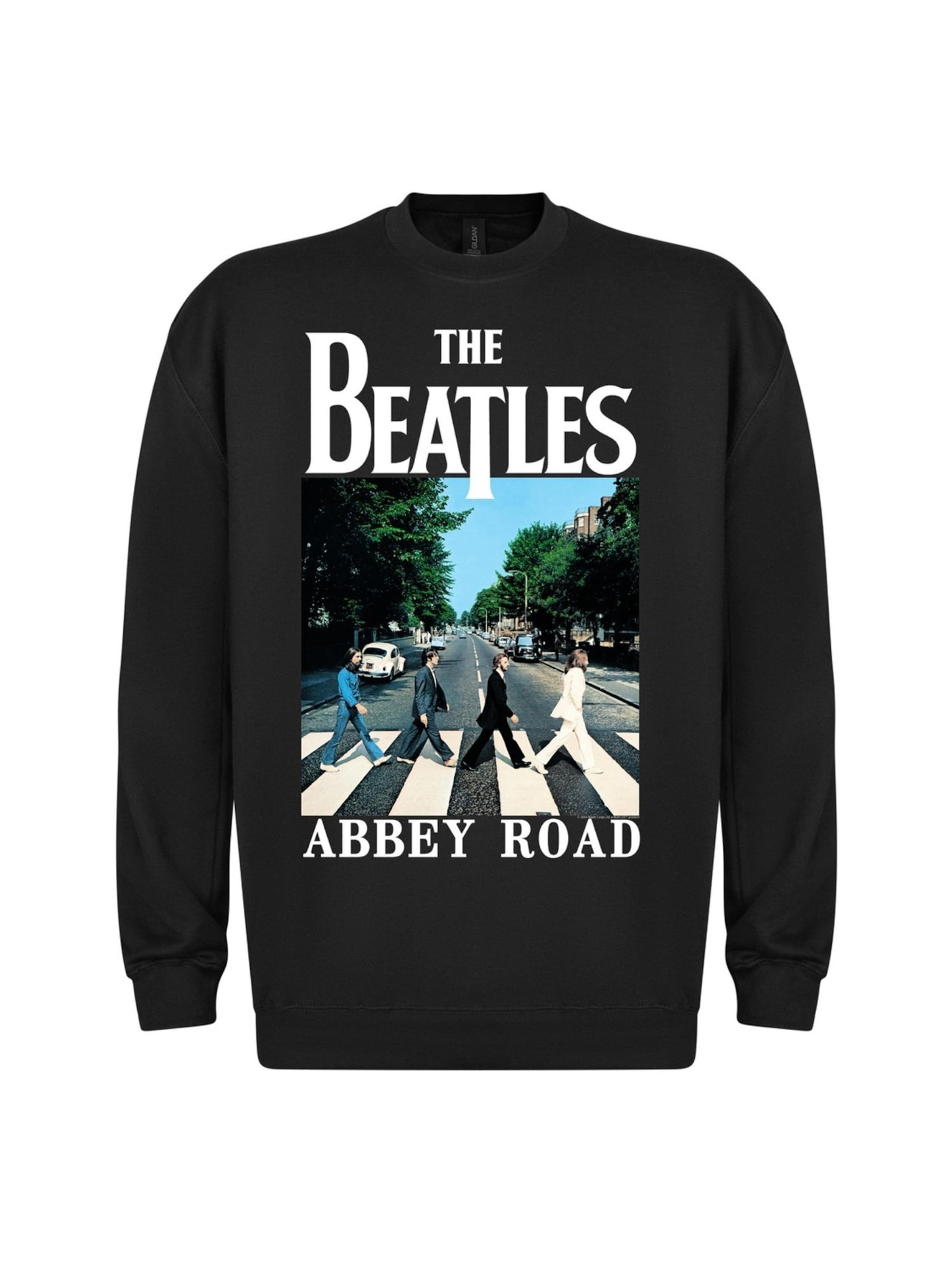 The Beatles Sweatshirt 'Abbey Road' in Zwart: voorkant