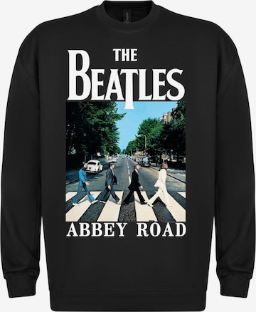 Sweat-shirt 'Beatles Abbey Road Sweatshirt Sweatshirt' The Beatles en noir : devant