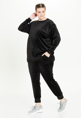 Q by Endurance Athletic Sweatshirt 'Cacee' in Black