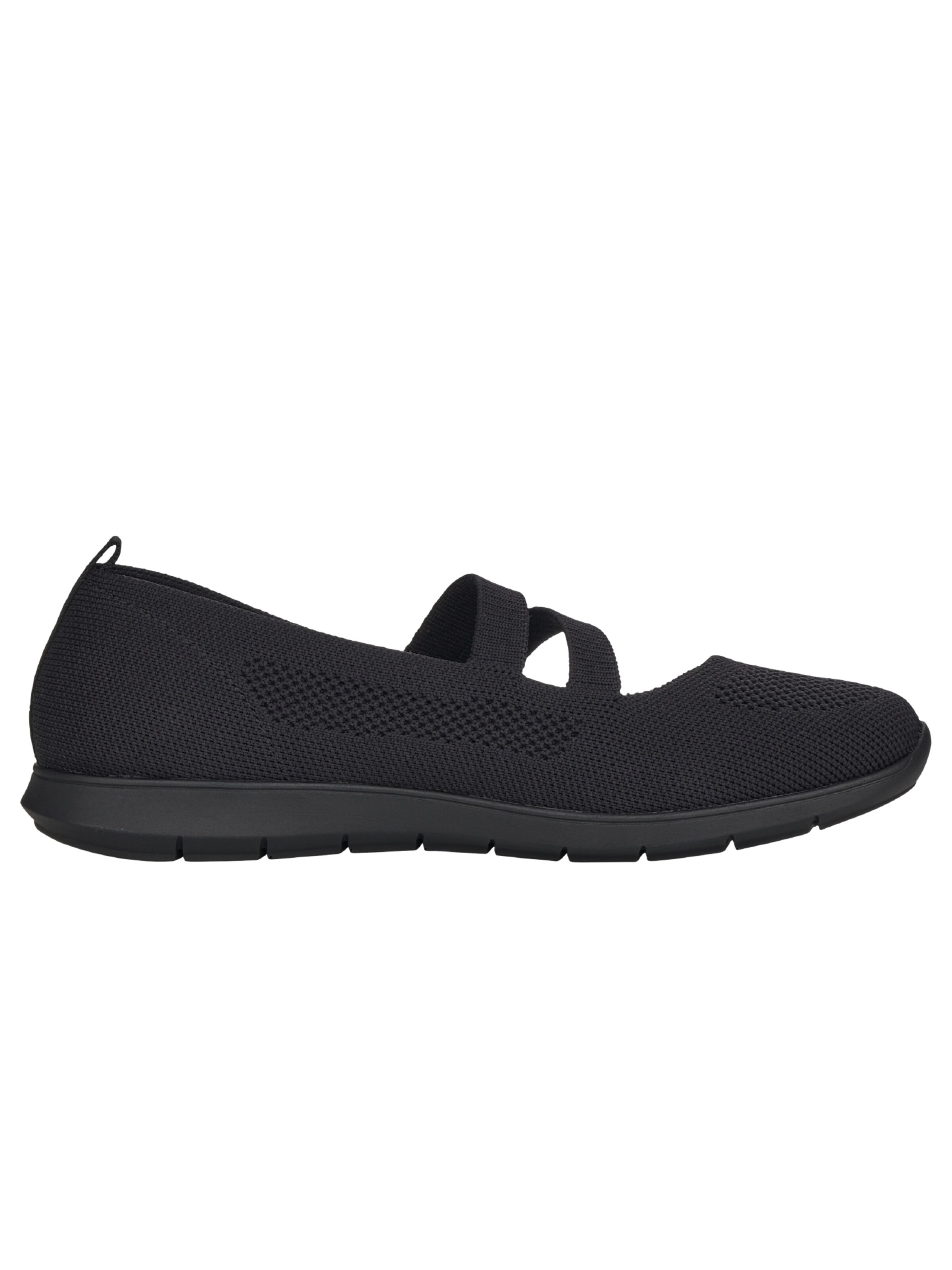 REMONTE Ballet Flats with Strap in Black