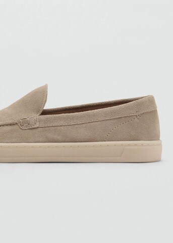 MANGO MAN Moccasins 'Easy' in Beige