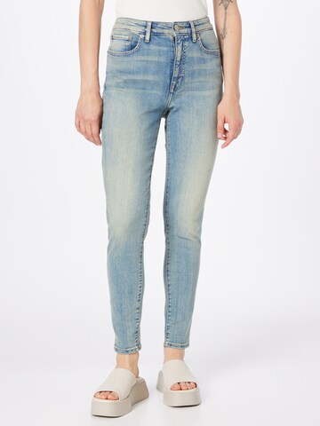 Coupe slim Jean Lauren Ralph Lauren en bleu : devant