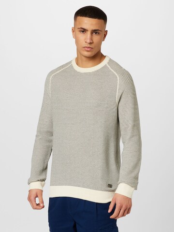 JOOP! Jeans Pullover 'Ayden' i hvid: forside