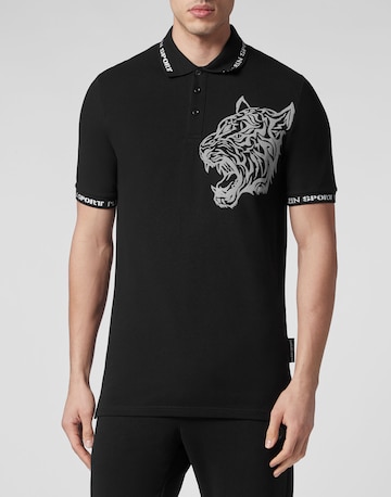Plein Sport Poloshirt 'Tiger' in Schwarz