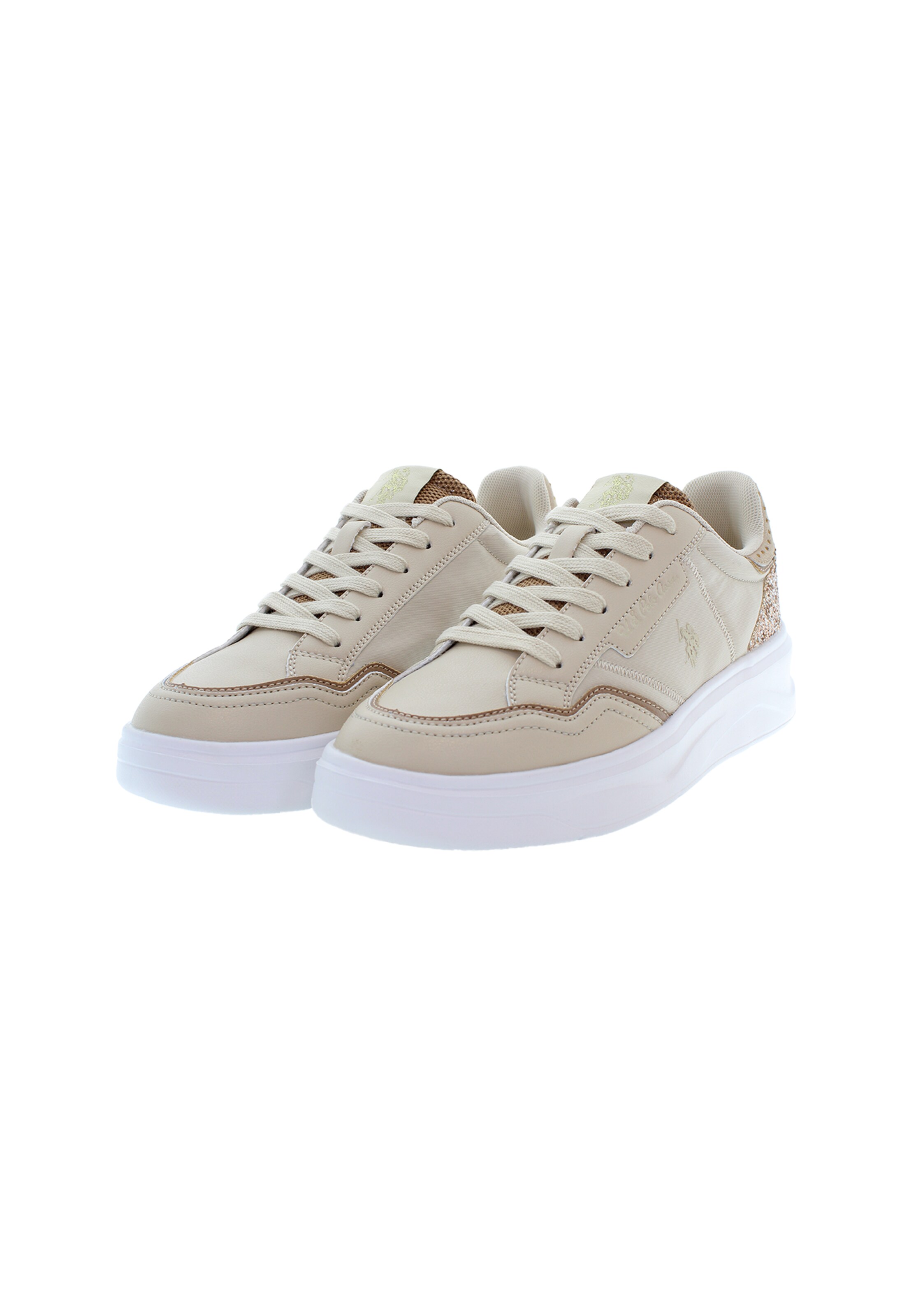Baskets basses 'GINGER002W/5YT1' U.S. POLO ASSN. en beige