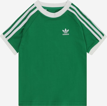 ADIDAS ORIGINALS T-Shirt 'Adicolor 3-Stripes' in Grün: predná strana