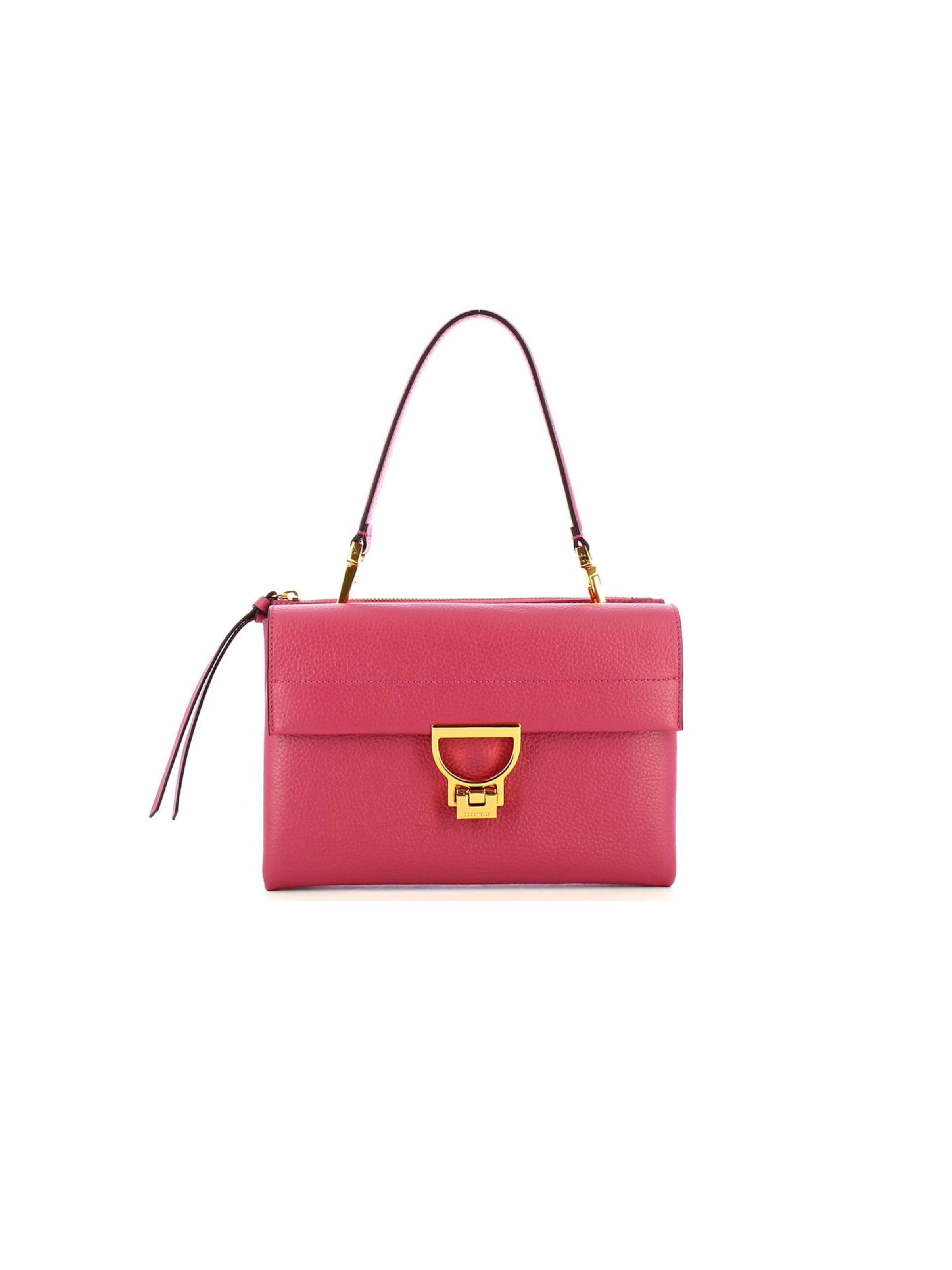Coccinelle Crossbody Bag 'Leather shoulder bag Arlettis Coccinelle' in Pink: front