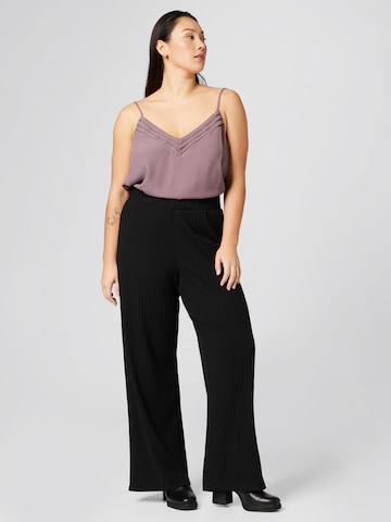 Loosefit Pantalon 'Celia' Guido Maria Kretschmer Curvy en noir