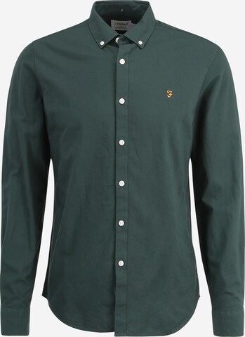 Camicia 'BREWER' di FARAH in verde: frontale