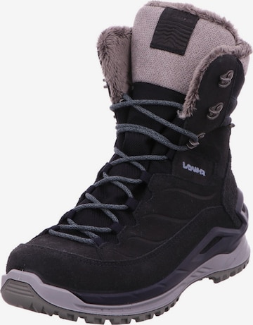 Bottines à lacets 'Schnürstiefel Damen 421417/6917 Echtleder in blau' LOWA en bleu : devant