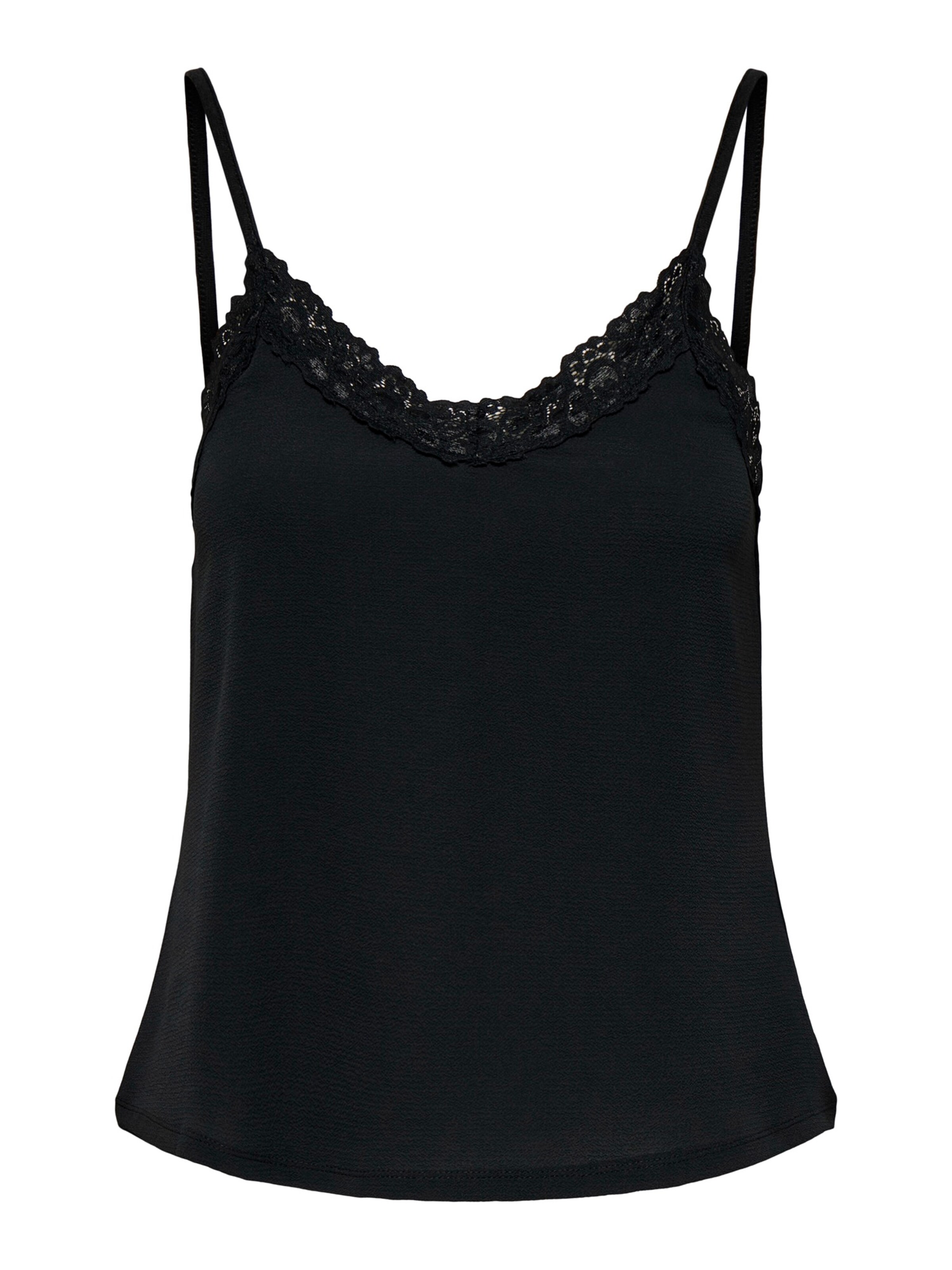 ONLY - Top 'ONLAMANDA' en negro: frente