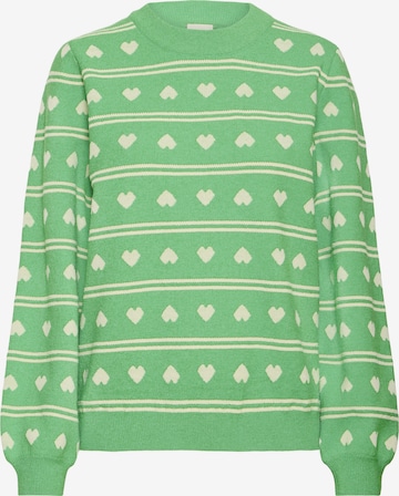 ICHI Sweater 'IHBrielle' in Green: front