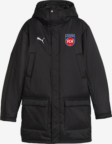 PUMA Urheilutakki 'FC Heidenheim' värissä musta: etupuoli