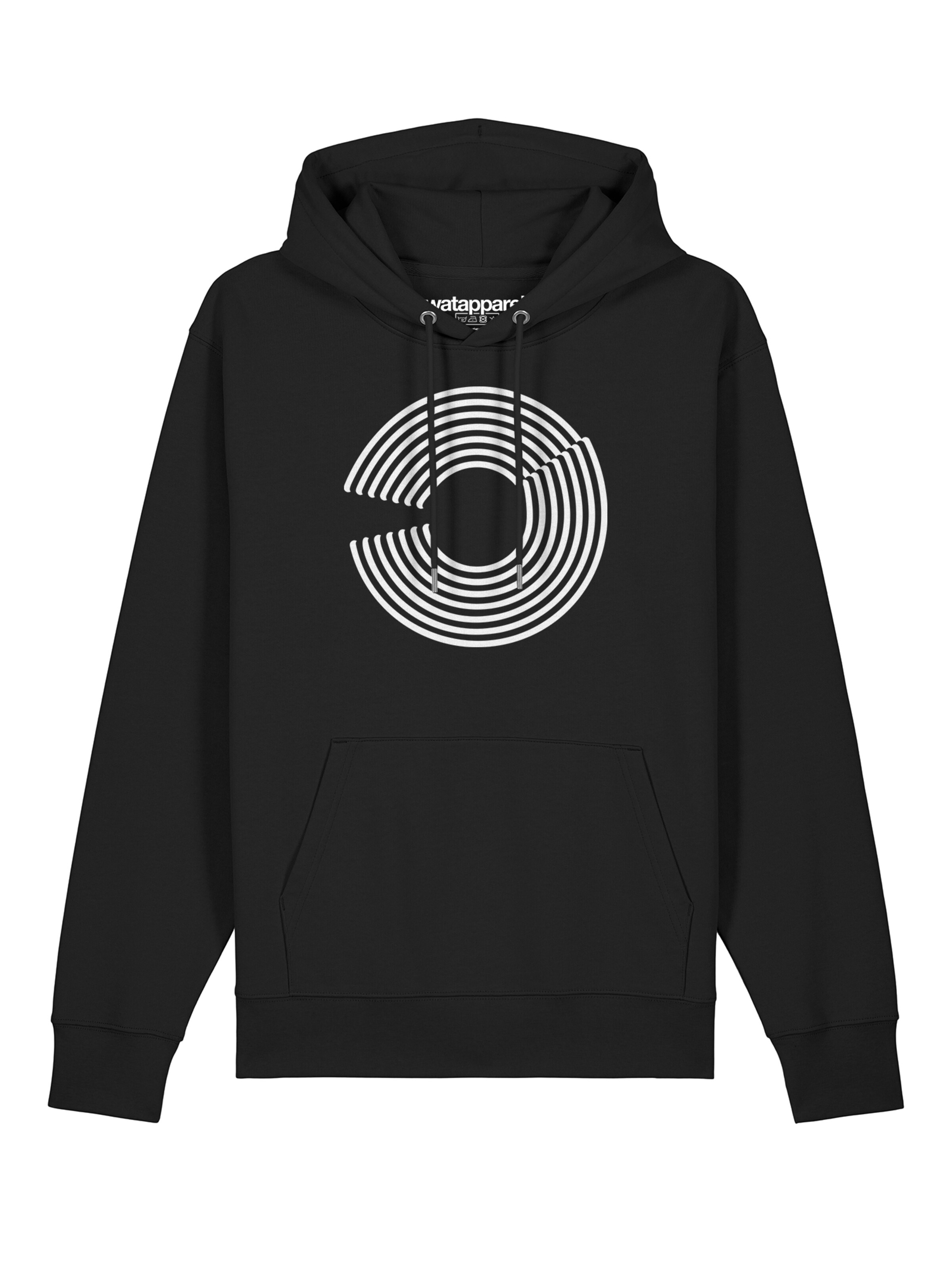 Sweat-shirt 'Abstract 01' Watapparel en noir : devant