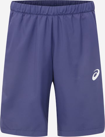 ASICS Športové nohavice 'COURT' - Modrá: predná strana