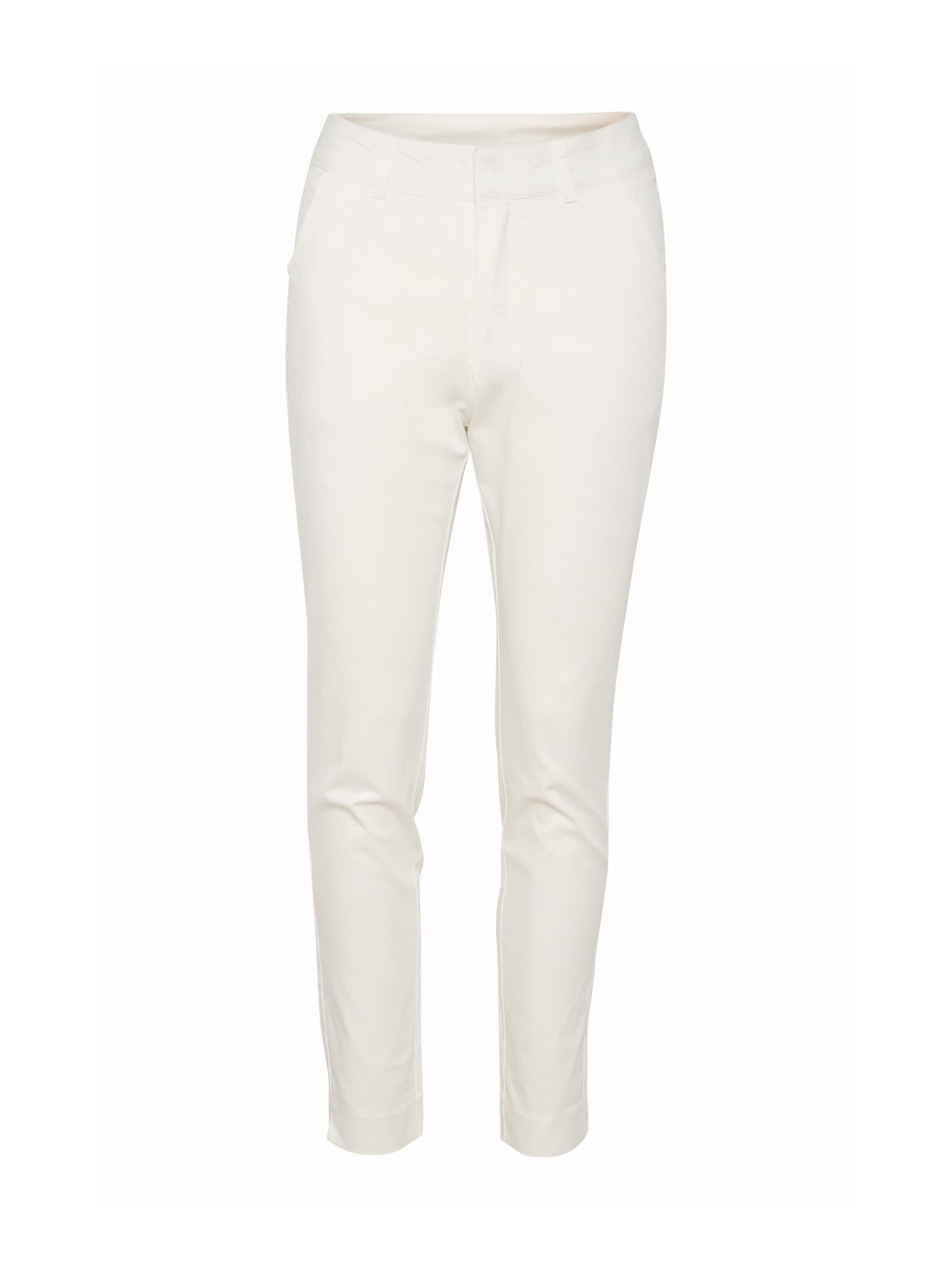 Kaffe Chino Pants 'Lea' in White: front
