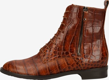 PETER KAISER Lace-Up Ankle Boots in Brown: front