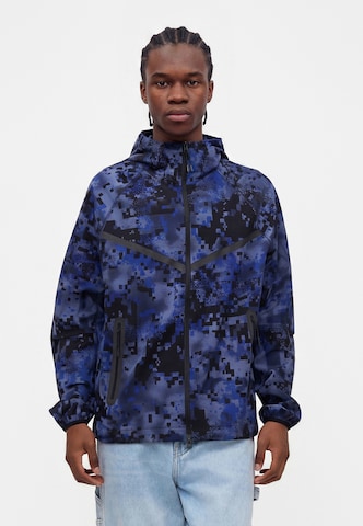 Nike Sportswear Демисезонная куртка в Синий: спереди