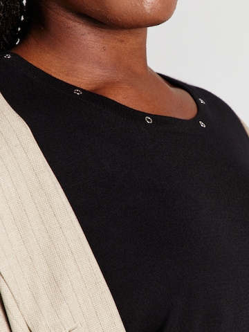 SAMOON Pullover in Schwarz