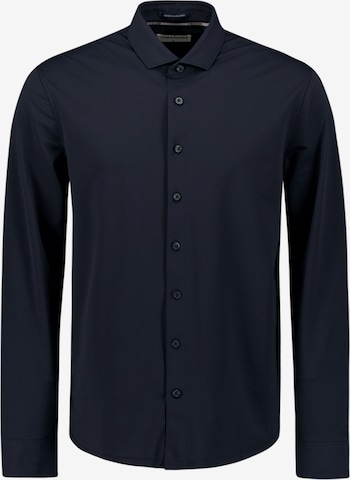 No Excess Regular Fit Hemd in Blau: Vorderseite