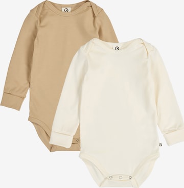 Müsli by GREEN COTTON - Pijama entero/body en beige: frente
