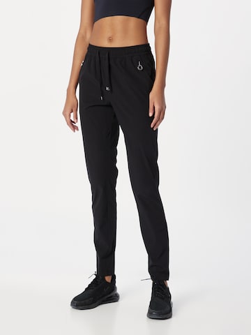 Regular Pantalon outdoor 'ELISENVAARA' LUHTA en noir : devant