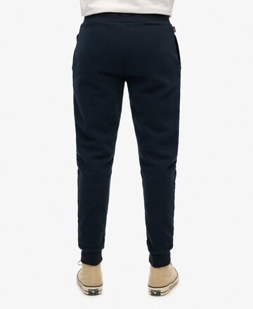 Coupe slim Pantalon de sport 'Core' Superdry en bleu
