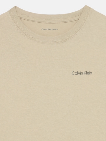 Calvin Klein Jeans Μπλουζάκι σε μπεζ