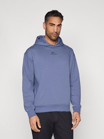 zils NIKE Sportiska tipa džemperis 'NPT': no priekšpuses