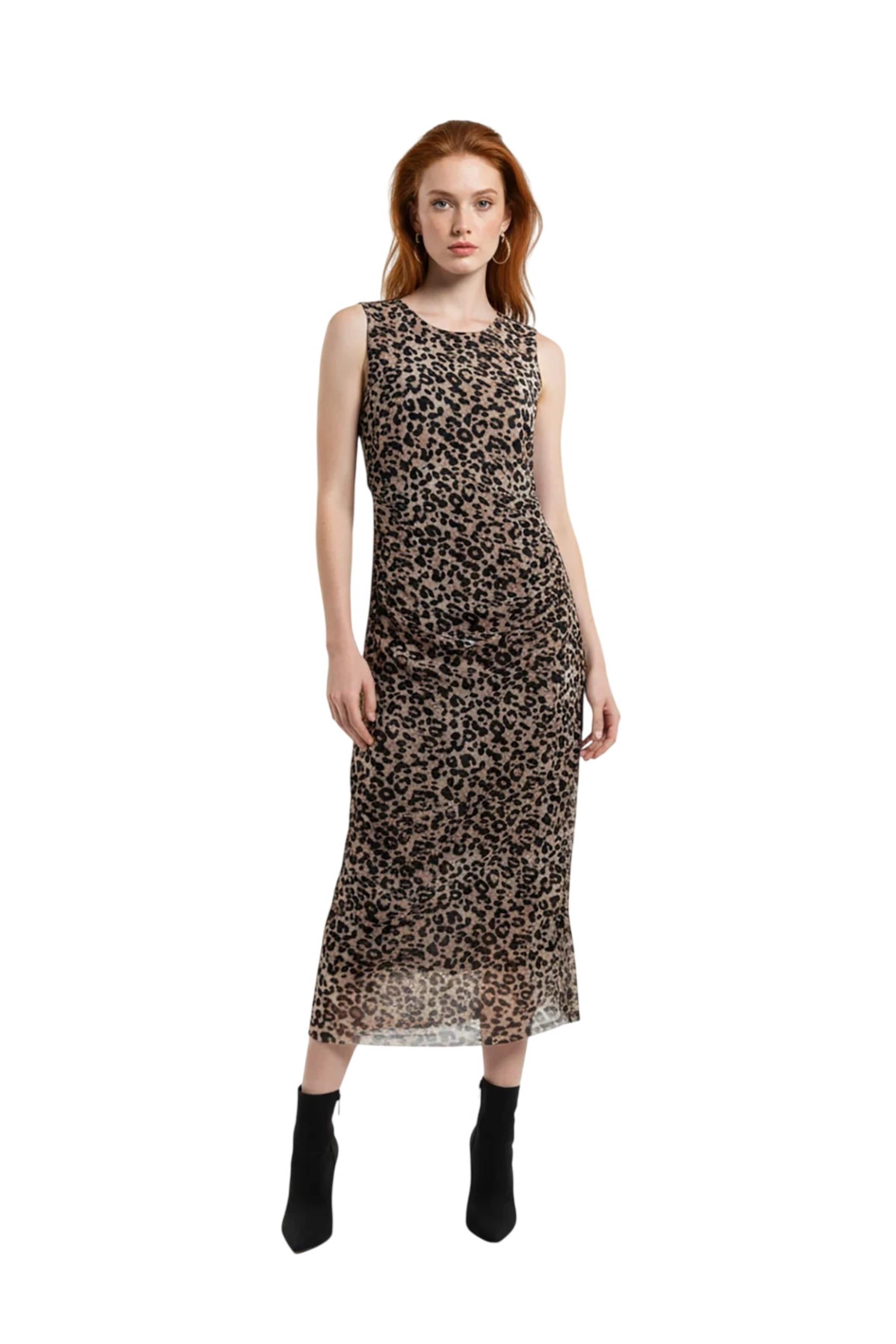 Alexa Dash Kleid in Braun: Vorderseite