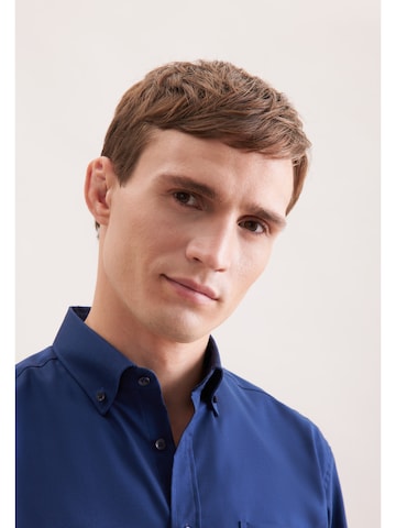 Coupe regular Chemise business SEIDENSTICKER en bleu