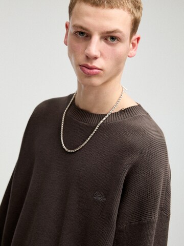 Pull&Bear Sweater 'STWD' in Grey