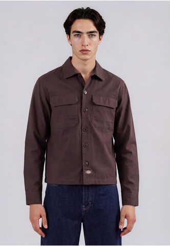 Veste mi-saison DICKIES en marron : devant